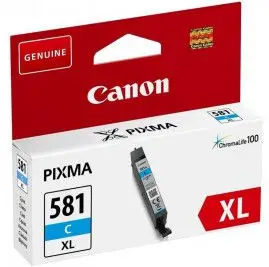 Ngjyrë për printer Canon original CLI-581C XL, e kaltër