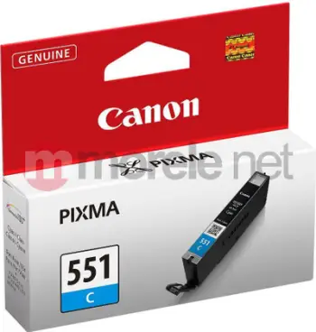Ngjyrë për printer Canon CLI-551 C, 304 faqe, A4, e kaltër