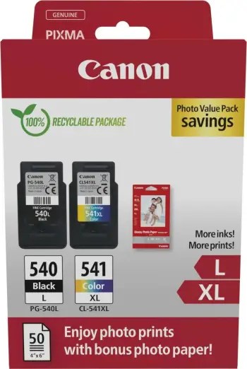 Ngjyrë Canon PG540L/CL541XL PVP, e zezë