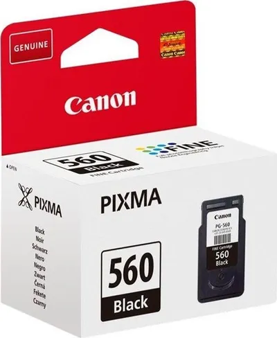 Ngjyrë për printer Canon Ink PG-560, e zezë - 1