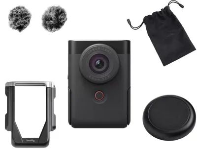 Fotoaparat digjital Canon PowerShot V10 Advanced Vlogging Kit, i zi - 2