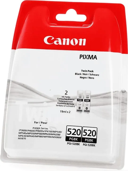 Set duo i ngjyrave për printer Canon PGI-520, e zezë - 1