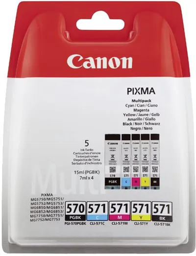 Ngjyrë për printer Canon PGI-570PGBK / CLI-571 - 1