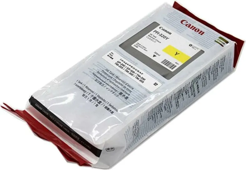 Kartush boje, Canon, PFI-320 (2893C001), 300 ml, e verdhë - 1