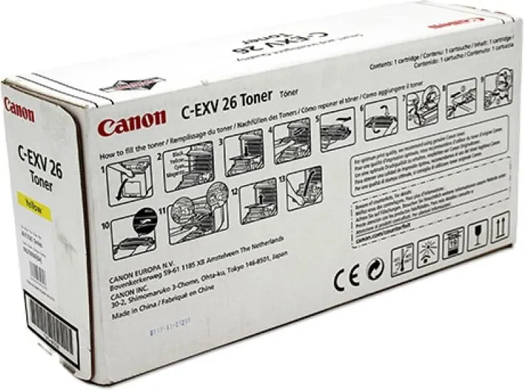 Toner Canon C-EXV 26 rendiment 5,500–8,800 faqe e verdhë - 2