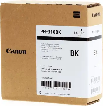 Ngjyrë për printer Canon PFI-310 BK, 130 ml, e zezë