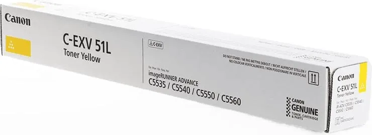 Toner Canon C-EXV51L 0487C002 rendiment 26000 faqe verdhë - 1