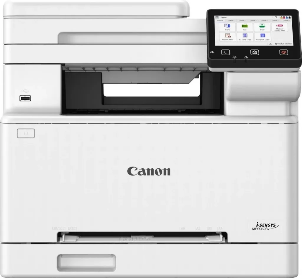 Printer laser Canon i-Sensys MF664Cdw, multifunksional, A4, i bardhë - 1