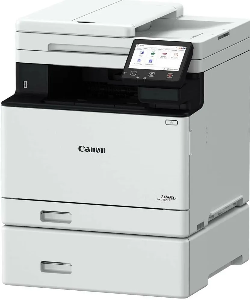 Printer multifunksional Canon I-SENSYS MF752Cdw II, lazer me ngjyra, Wi-Fi, i bardhë - 2