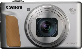 Aparat fotografik Canon PowerShot SX740 HS, 20.3MP, 40x zoom, 4K, argjendtë