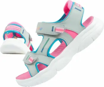 Sandale për fëmijë Skechers, gri/argjendtë