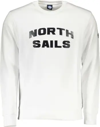 Duks për meshkuj NORTH SAILS zip-up, i bardhë