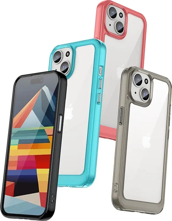 Mbështjellës Hurtel Outer Space Case për iPhone 15, transparent - 5