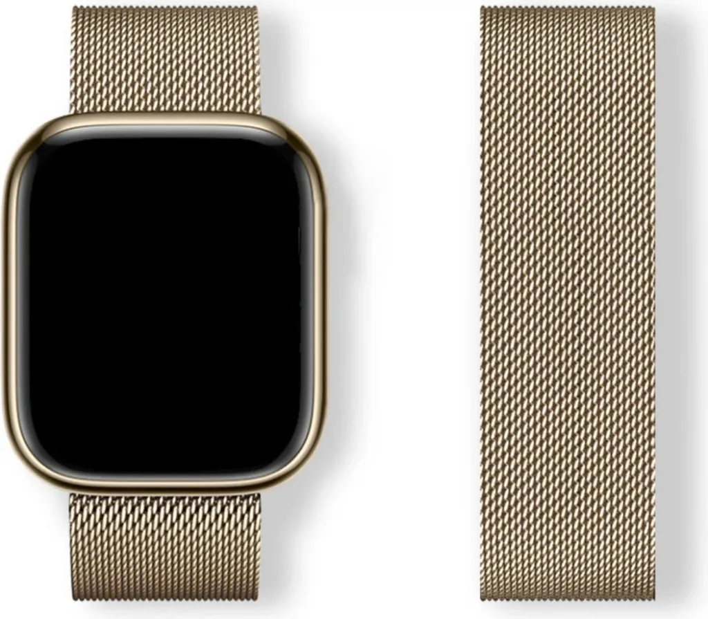 Rrip metalik për Apple Watch Hurtel Milanese Loop 38/40/41, Ari - 1