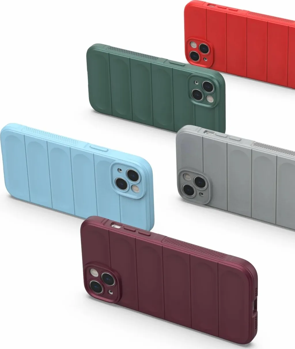 Mbështjellës Hurtel Magic Shield Case për iPhone 14 Plus, fleksibil, i blinduar, Blu e çelët - 15