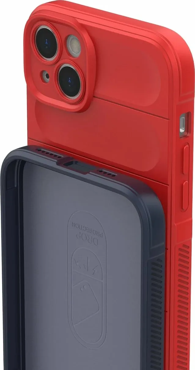 Mbështjellës Hurtel Magic Shield Case për iPhone 14 Plus, fleksibil, i blinduar, Blu e çelët - 16