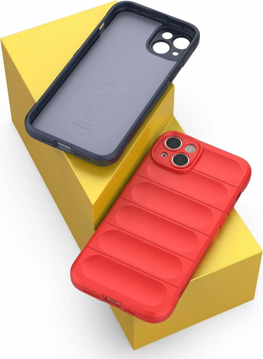 Mbështjellës Hurtel Magic Shield Case për iPhone 14 Plus, fleksibil, i blinduar, Blu e çelët - 28