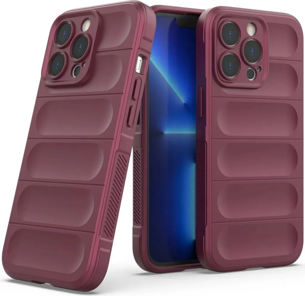 Kapak mbrojtës Hurtel Magic Shield Case për iPhone 13 Pro Max, fleksibël, i blinduar, i kuq - 6