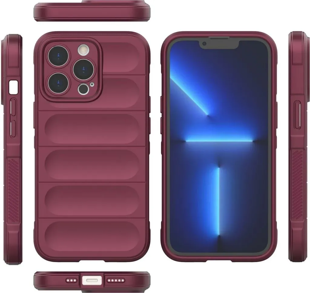 Kapak mbrojtës Hurtel Magic Shield Case për iPhone 13 Pro Max, fleksibël, i blinduar, i kuq - 7