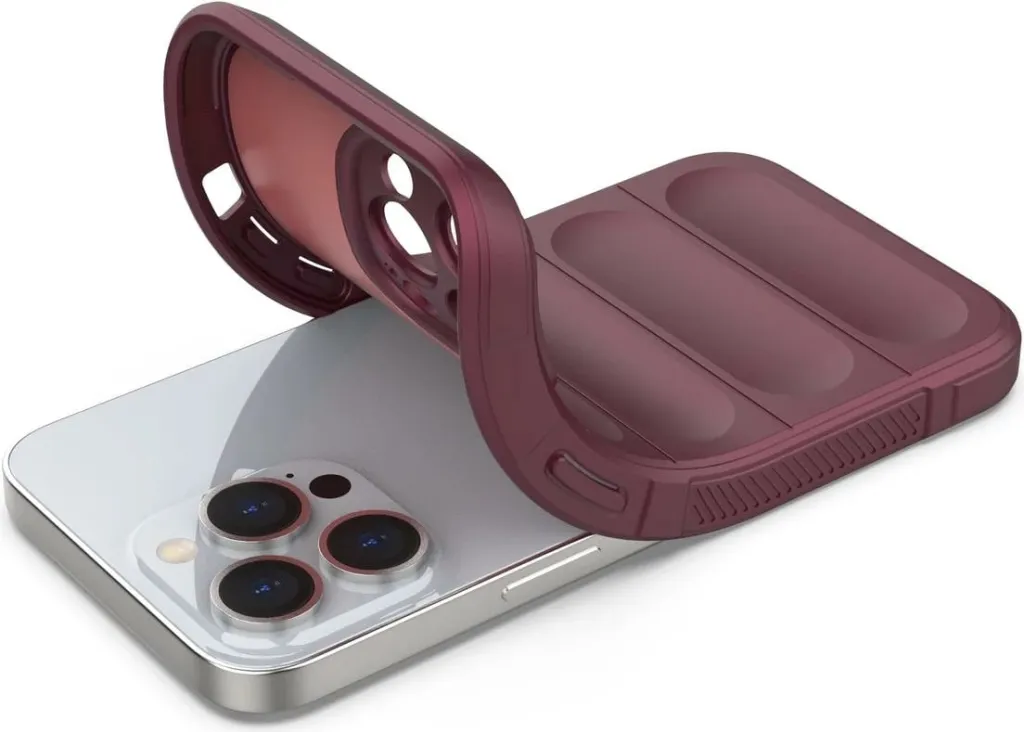 Kapak mbrojtës Hurtel Magic Shield Case për iPhone 13 Pro Max, fleksibël, i blinduar, i kuq - 8