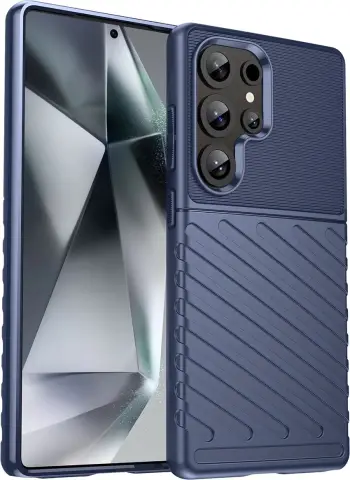 Mbështjellës Hurtel Thunder Case për Samsung Galaxy S25, TPU, Blu