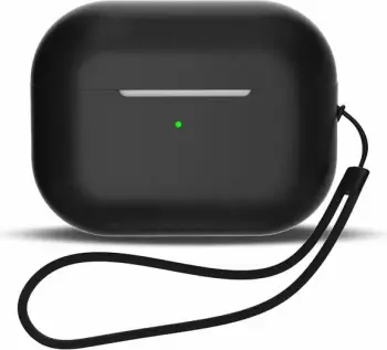 Mbështjellës Hurtel për AirPods 1/2 me rrip dore, i zi