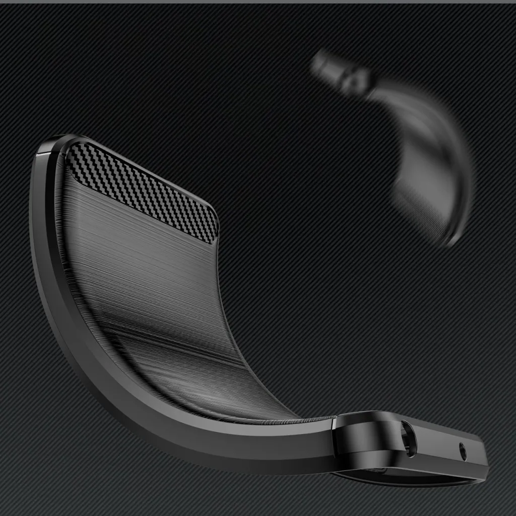 Mbështjellës Hurtel Carbon Case për iPhone 16e, silikon, kaltër - 14