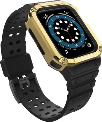 Rrip me kasë mbrojtëse për Apple Watch Hurtel Protect Strap Band, 45/44/42mm, e gjelbër