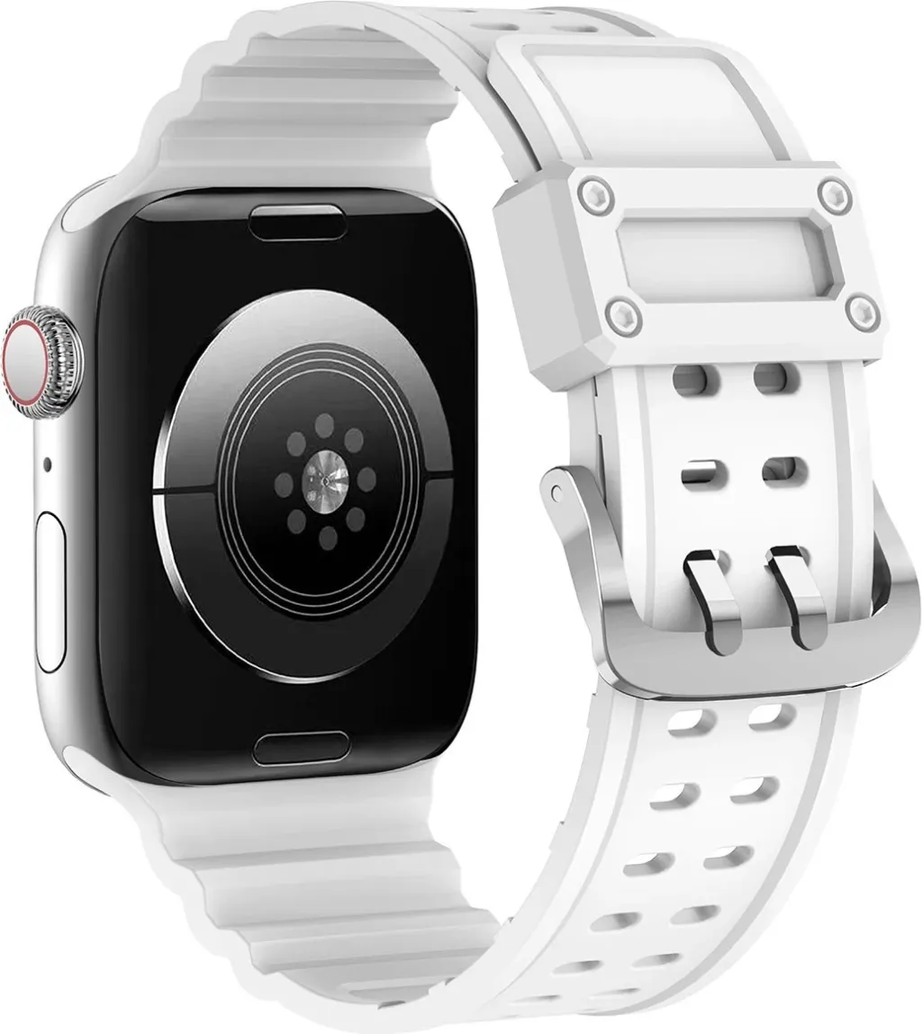 Rrip për Apple Watch Hurtel Strap Triple Protection, TPU, i bardhë - 4
