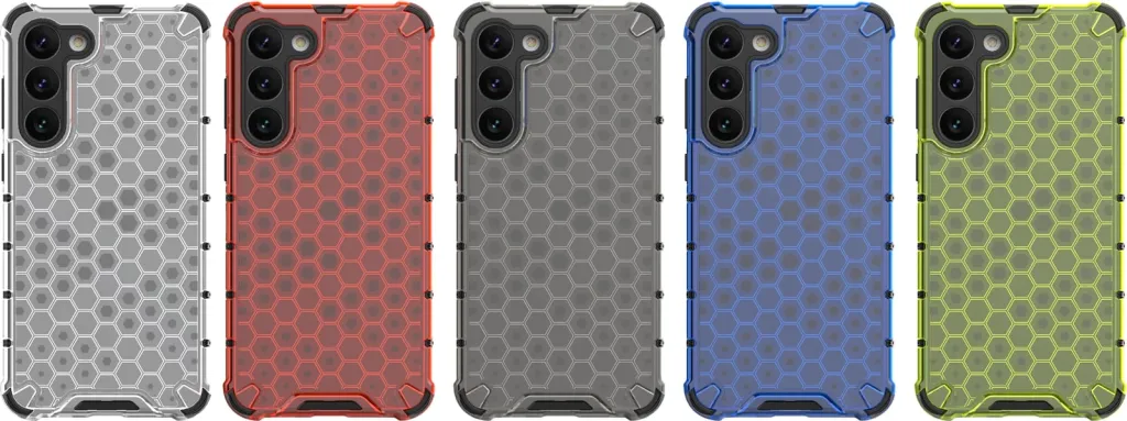 Mbështjellës Hurtel Honeycomb për Samsung Galaxy S23+, i blinduar, Blu - 4