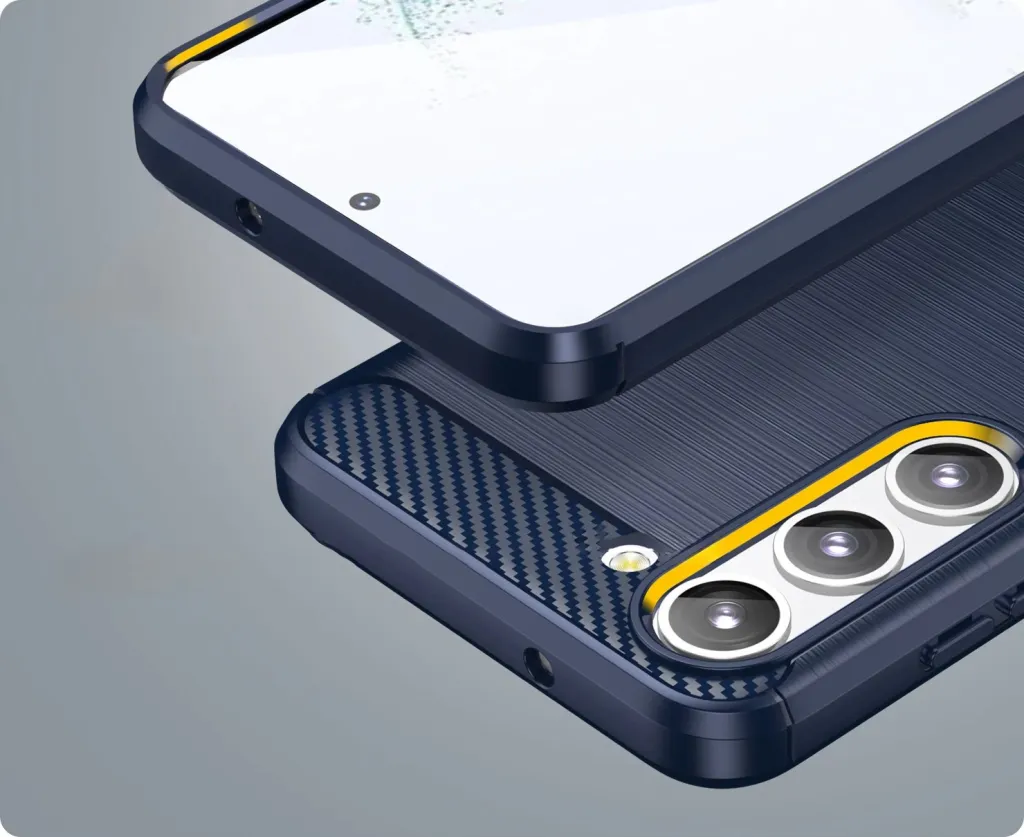 Mbështjellës për celular Hurtel Carbon Case për Samsung Galaxy S23, TPU, Blu - 8