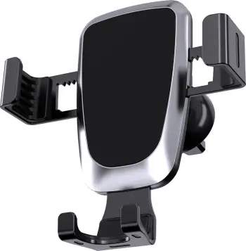 Mbajtës gravitacional për celular Hurtel YC08, për grilë të ajrit, i zi