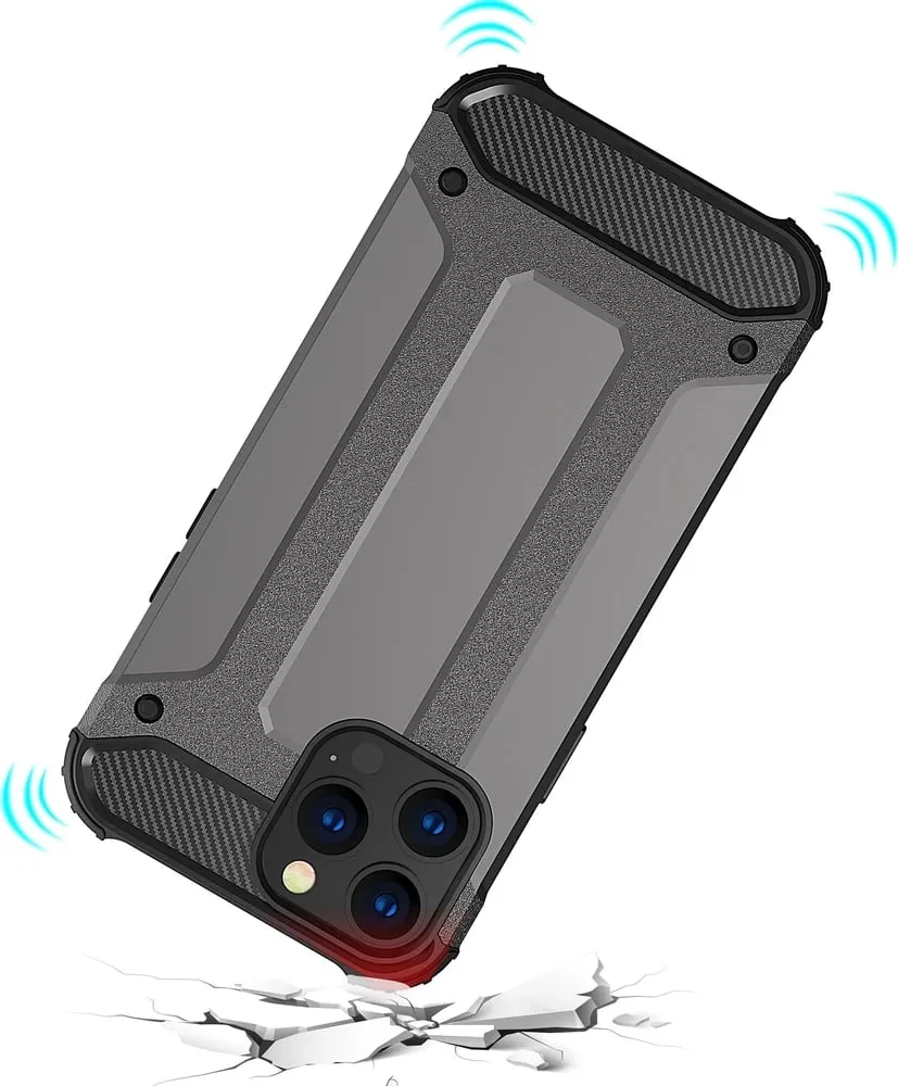 Mbështjellës Hybrid Armor Hurtel për iPhone 13 Pro Max, Blu - 8