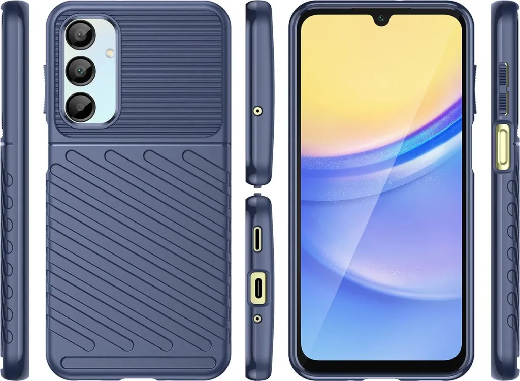 Mbështjellës Hurtel Thunder Case për Samsung Galaxy A16 / A16 5G, TPU, Kaltër - 3