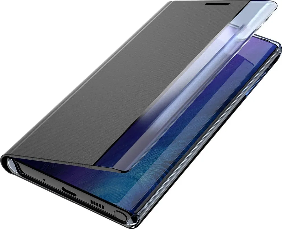 Mbështjellës Hurtel Sleep Case bookcase me smart window për iPhone 13 mini, rozë - 5