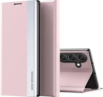 Mbështjellës Hurtel Sleep Case për Samsung Galaxy A26, me qëndrim, rozë