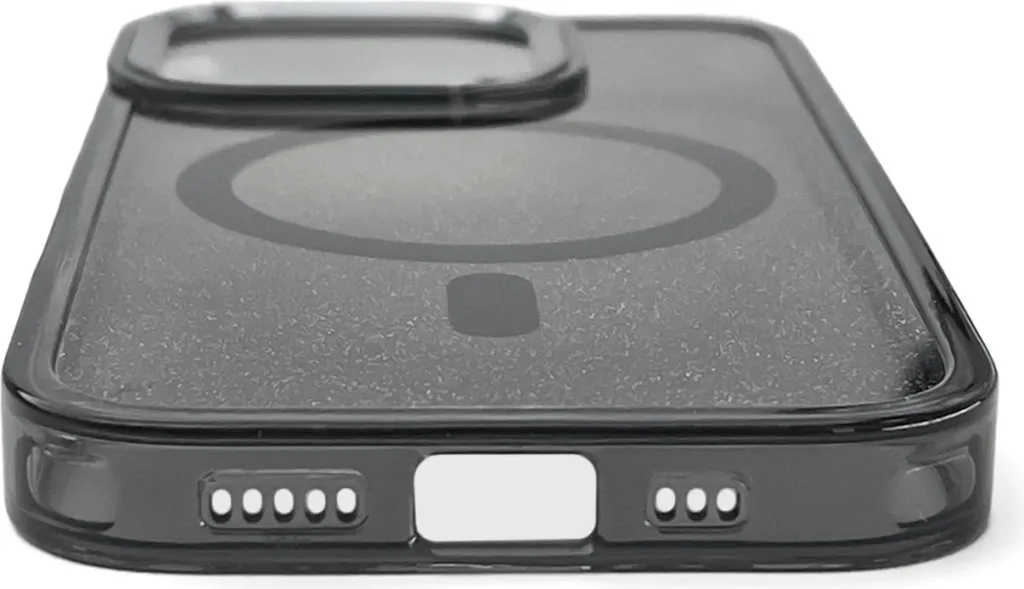 Mbështjellës Hurtel Glitter Case me MagSafe për iPhone 16e, i zi - 4