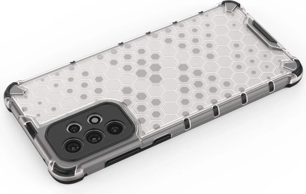 Etui mbrojtëse Hurtel Honeycomb për Samsung Galaxy A73, kornizë xheli, pjesë e pasme e fortë, transparente - 12