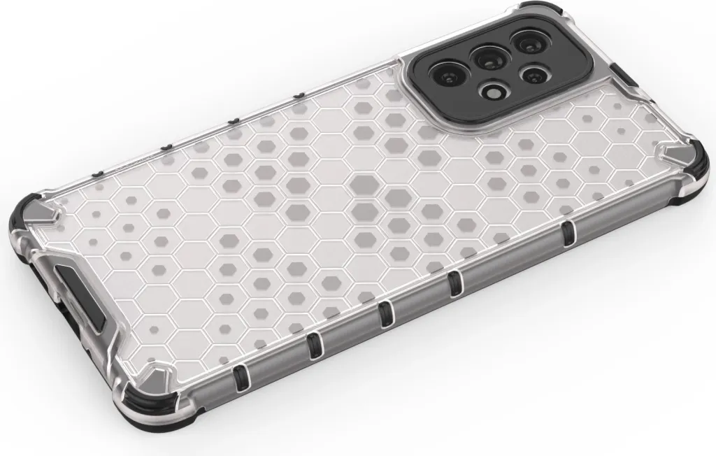 Etui mbrojtëse Hurtel Honeycomb për Samsung Galaxy A73, kornizë xheli, pjesë e pasme e fortë, transparente - 13