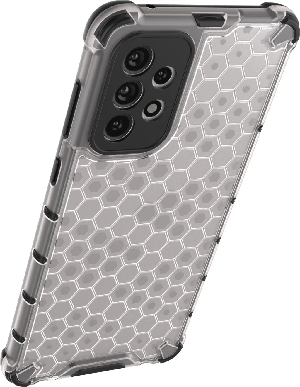 Etui mbrojtëse Hurtel Honeycomb për Samsung Galaxy A73, kornizë xheli, pjesë e pasme e fortë, transparente - 16