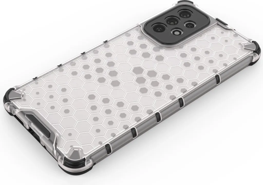 Etui mbrojtëse Hurtel Honeycomb për Samsung Galaxy A73, kornizë xheli, pjesë e pasme e fortë, transparente - 4