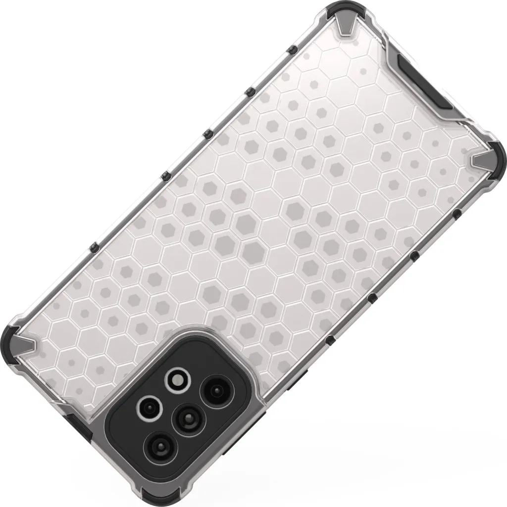 Etui mbrojtëse Hurtel Honeycomb për Samsung Galaxy A73, kornizë xheli, pjesë e pasme e fortë, transparente - 6