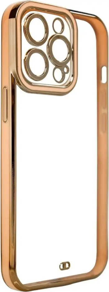 Këllëf telefoni Hurtel Fashion Case për Xiaomi Redmi Note 11 Pro, xhel transparent, kornizë metalike, i artë