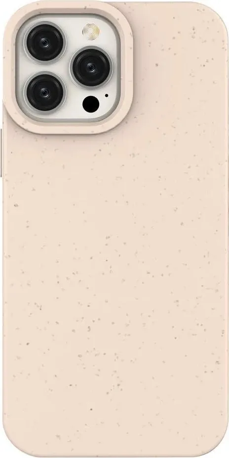 Mbështjellës Hurtel Eco Case për iPhone 14 Pro, silikon i biodegradueshëm, rozë - 1