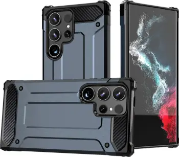 Mbështjellës Hurtel Hybrid Armor për Samsung Galaxy S24+, Blu