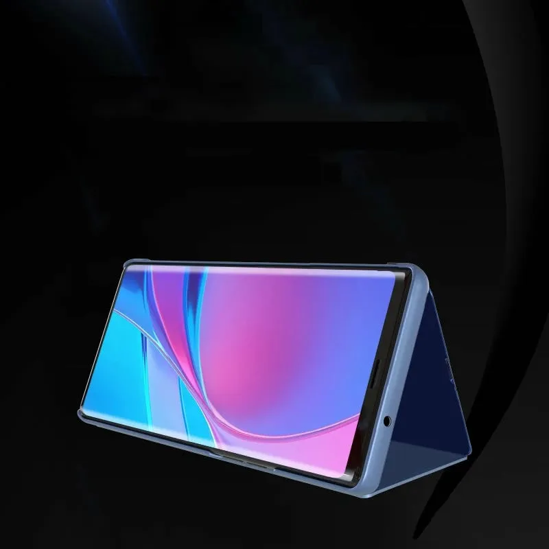 Mbështjellës Hurtel Clear View Case për Samsung Galaxy A22 4G, kaltër - 2
