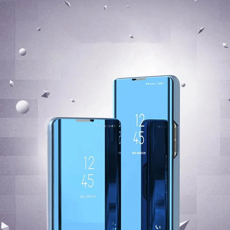 Mbështjellës Hurtel Clear View Case për Samsung Galaxy A22 4G, kaltër - 3