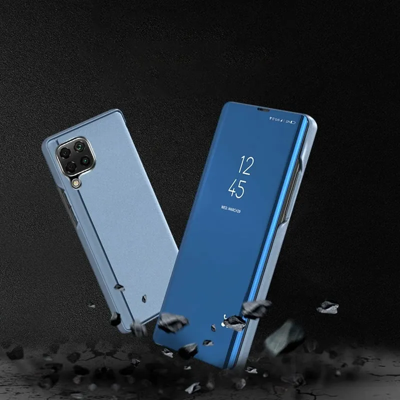 Mbështjellës Hurtel Clear View Case për Samsung Galaxy A22 4G, kaltër - 4