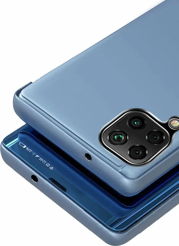 Mbështjellës Hurtel Clear View Case për Samsung Galaxy A22 4G, kaltër - 5