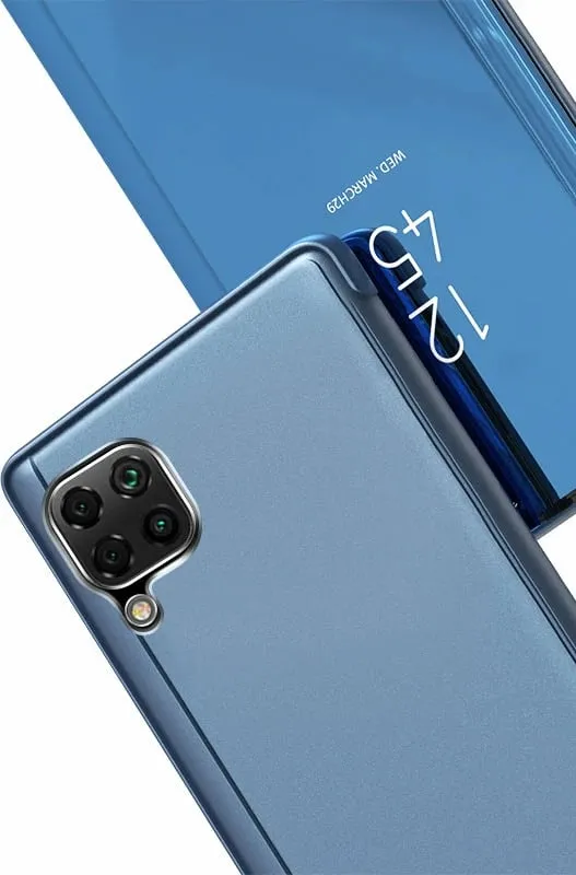 Mbështjellës Hurtel Clear View Case për Samsung Galaxy A22 4G, kaltër - 7